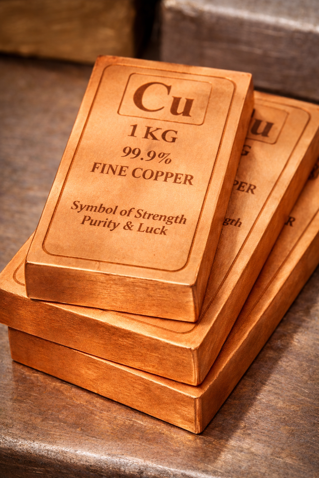 Copper Biscuit Rectangular Bar